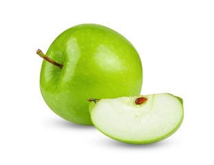 green apple isolated on white background
