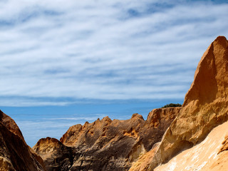 Fototapeta na wymiar natural monument of the cliffs of beberibe