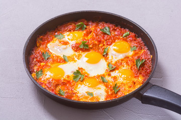 Traditional Israel food Shakshuka