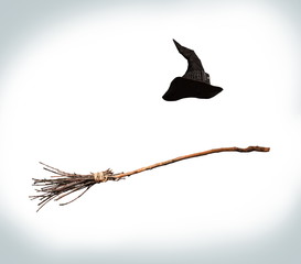 witch flying broom