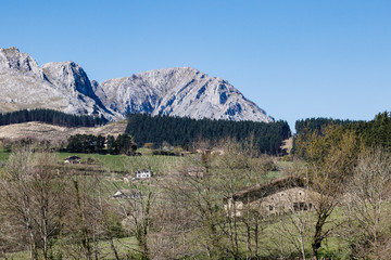 landscape in the basque country