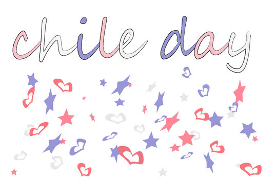 hearts drawn for the celebration of September 18th