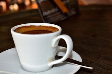 Hot coffee mellow With relaxing, stressful, drinking coffee	