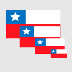 Chilean national flag.