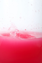 strawberry juice splash