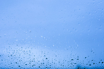 Rain drops, auto glass, heavy rain, storm, water drops