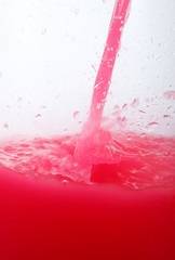 strawberry juice splash