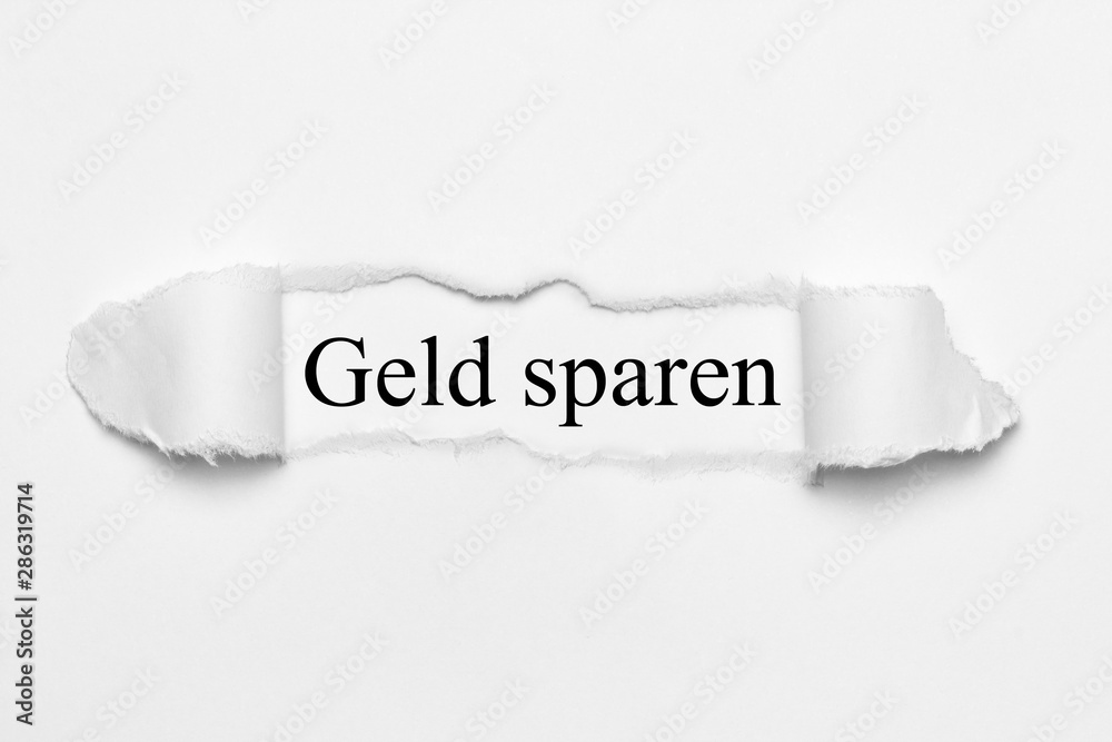 Poster Geld sparen