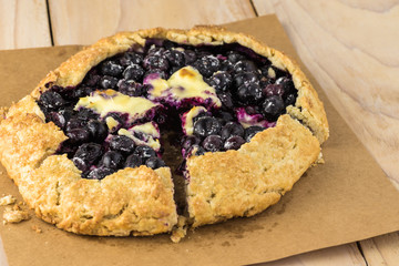 Blueberry cheesecake galette.