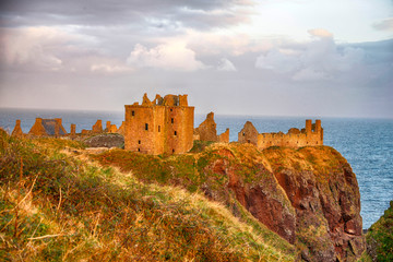 Obraz premium Dunnottar Castle, Scotland, Great Britain, Europe