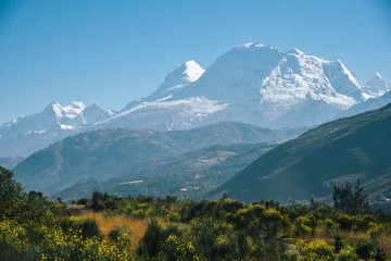 Laguna Paron in Huscaran National Park in the Cordillera Blanca in Peru