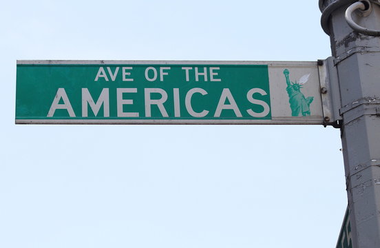 Manhattan, New York City. Las Americas 6th Av