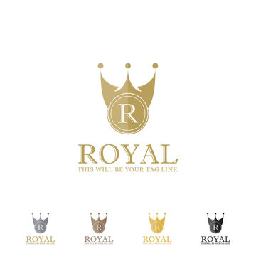 a vector logo crown symbol