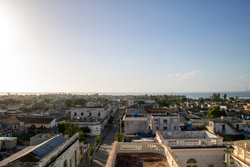 Panoramic View of the Streets of the City of Cienfuegos, Cuba