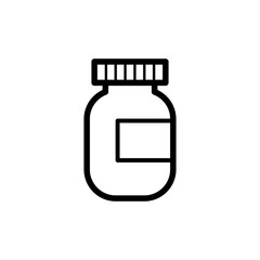 Capsule bottle icon design trendy