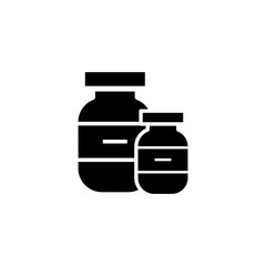 Capsule bottle icon design trendy