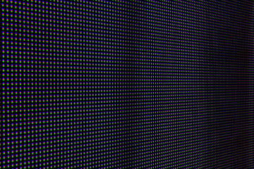 RGB LED Pixel Pitch - Red Green Blue - Color Mixing LEDS. Perspective view SMD Technology. Display Colors Panel