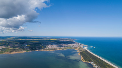 Wladyslawowo resort on the Baltic Sea and Puck Bay