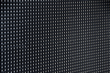 RGB LED Pixel Pitch - Red Green Blue - Color Mixing LEDS. Perspective view SMD Technology. Display Colors Panel