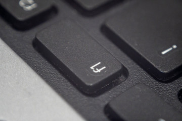 Close up of the f1 key on a keyboard