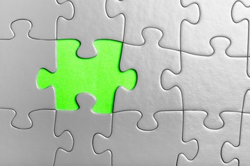 Fototapeta premium Puzzle with Missing Piece