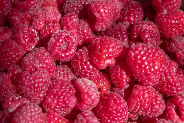 bright juicy tasty berry raspberries, from diseases and colds, raspberry jam to eat in winter for immunity