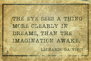 clearly in dreams DaVinci