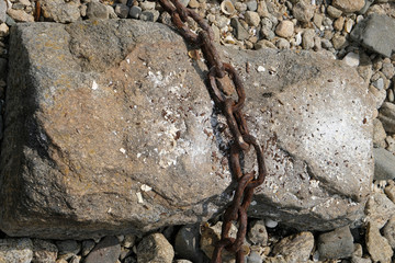 chaîne rouillée