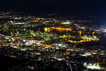 Fototapeta na wymiar Night view of Kitakyushu City