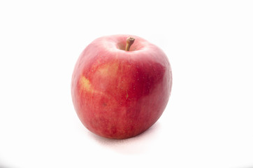 Fototapeta na wymiar Fresh red apple isolated on white. With clipping path.