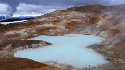 Geyser et zone géothermique en Islande