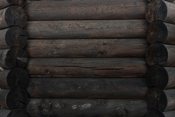 Dark old wooden wall background