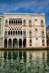 Naklejka premium palazzo ca d oro am canal grande in venedig, italien