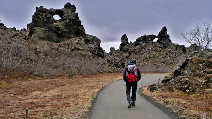 Zone volcanique au cœur de l'Islande