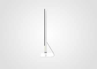 Computer Desktop Freestanding Modern on White background 3D Render
