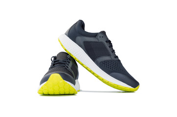 Fashion running sneaker shoes isolated on white background.