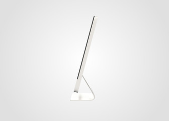 Computer Desktop Freestanding Modern on White background 3D Render