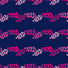 Seamless background with decorative Autumn leaves. Beautiful park. Vector illustration. Can be used for wallpaper, textile, invitation card, wrapping, web page background.