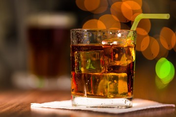 Glass of Whiskey and Ice