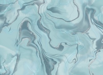 Blue and grey marble texture background