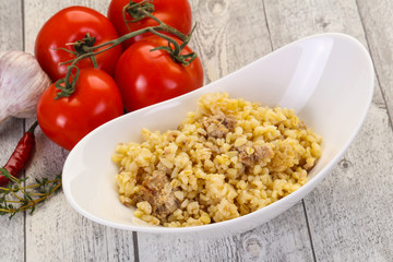 Bulgur with meat