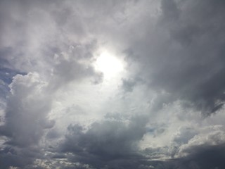 Obraz premium stormy weather and dark clouds