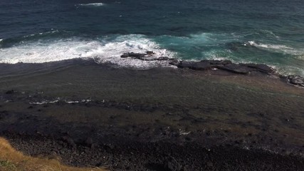 Fernando de Noronha Island, a UNESCO World Heritage site, Pernambuco, Brazil - July, 2019 - Beautiful Colorful 4k footage at Lion Beach.