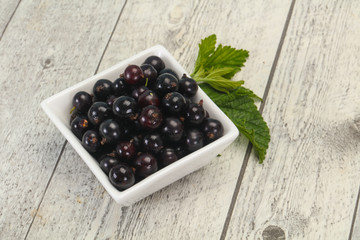 Fresh ripe sweet black currant