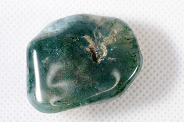Moss Agate is a type of chalcedony that contains minerals of green color in the stone, formed in...