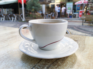 strong and delicious morning coffee