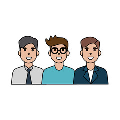 Isolated avatar men vector design