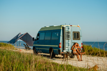 caravan on camping