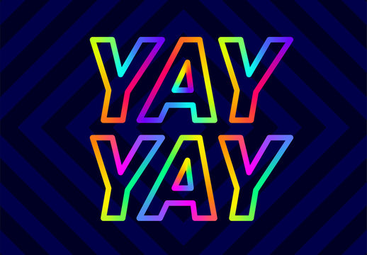 SImple Colorful Text Effect