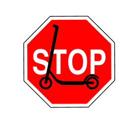 E-Scooter Stopschild